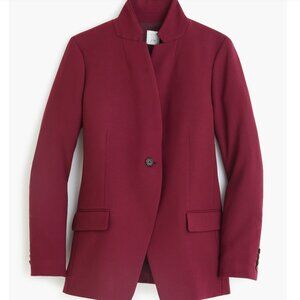 NWT Hatch x J.Crew Regent Four Season Stretch Blazer Jacket XS-S Burgundy
